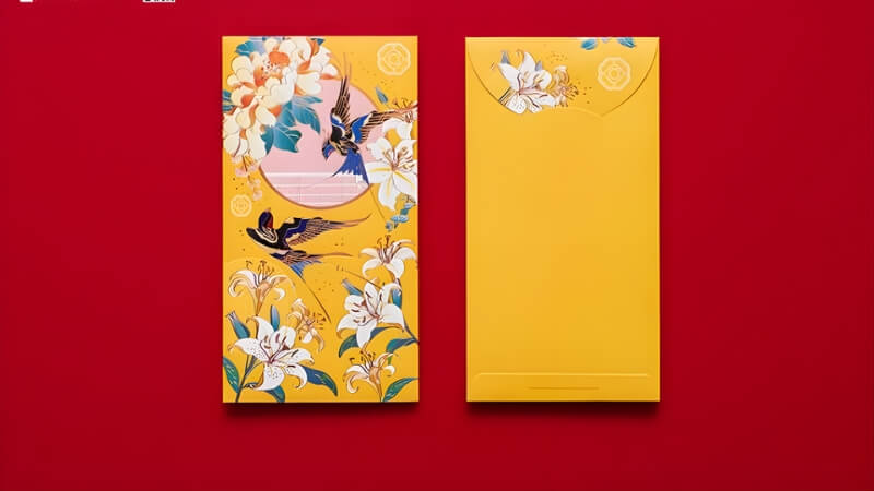 Mẫu lì xì mang dấu ấn thương hiệu Mẫu lì xì mang dấu ấn thương hiệu