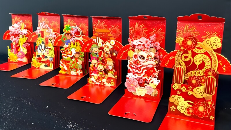 Mẫu bao lì xì 3D con Ngựa ấn tượng Mẫu bao lì xì 3D con Ngựa ấn tượng