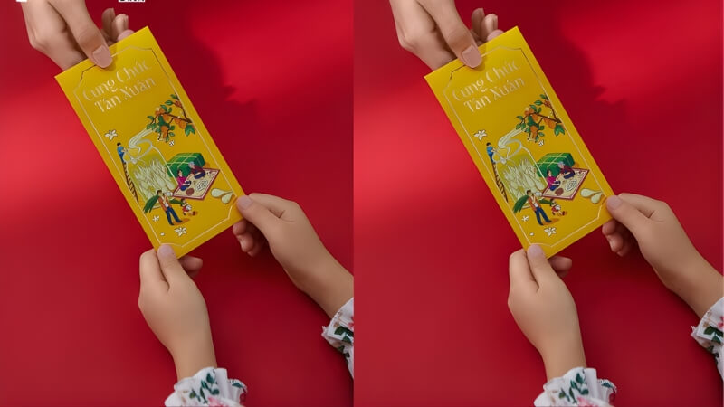 Mẫu lì xì mang nét Tết cổ truyền Mẫu lì xì mang nét Tết cổ truyền
