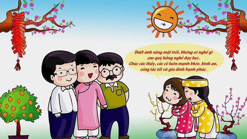 Lời chúc Mùng 3 Tết dành cho Giáo viên chủ nhiệm