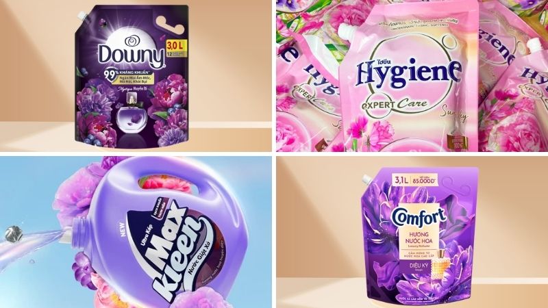 Danh sách 7 loại nước xả vải mùi hương nước hoa được yêu thích nhất