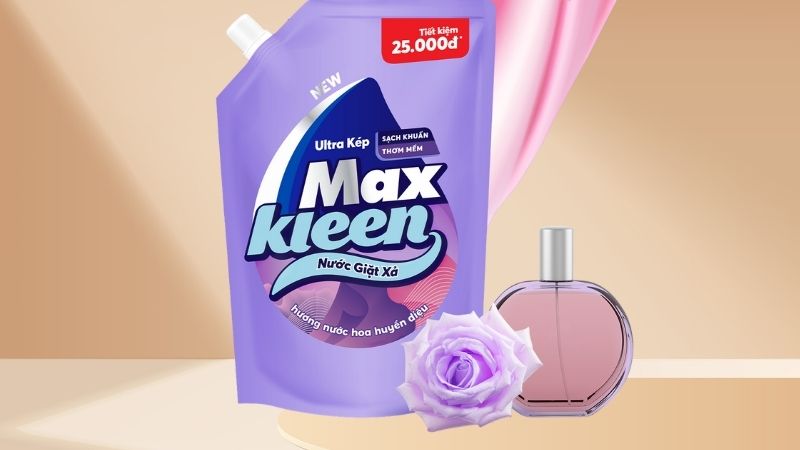 Nước xả vải MaxKleen Hương Nước Hoa Huyền Diệu