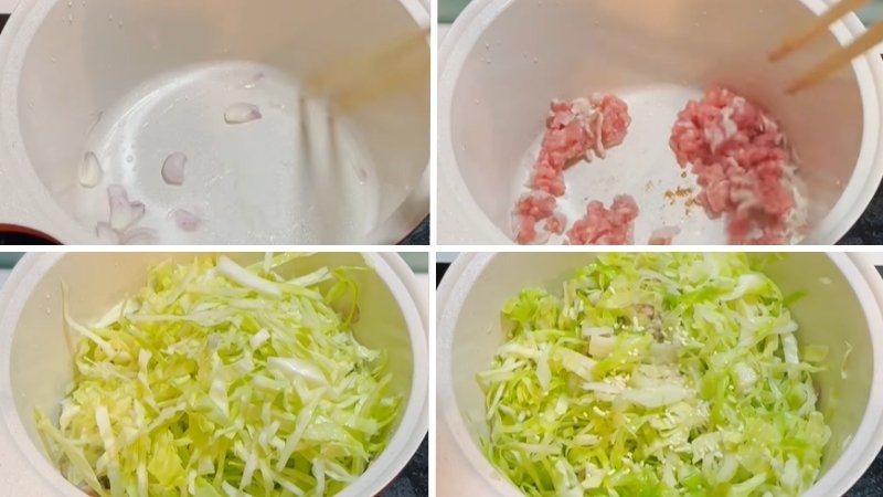 Xào thịt và bắp cải