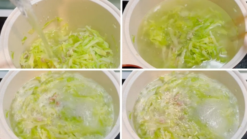 Cho nước vào và nêm gia vị