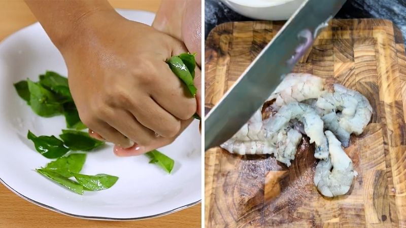 Bước 1: Sơ chế nguyên liệu