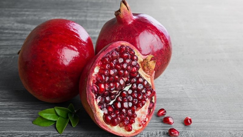 Lựu nhiều hạt tượng trưng cho sự sinh sôi, cầu chúc gia đình sung túc