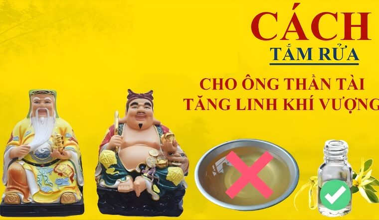 Cách tắm ông Thần Tài - 5 bước chuẩn phong thủy hút lộc