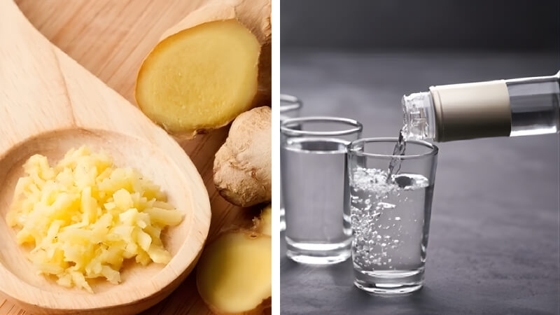 Rượu gừng pha loãng