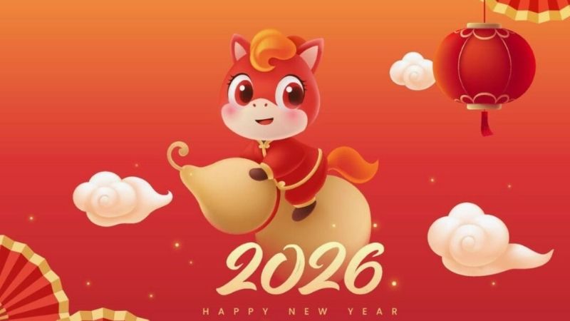 Ảnh chúc Tết 2026 hài hước, dễ thương 8