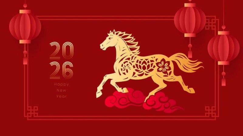 Ảnh chúc mừng năm mới 2026 hiện đại, sang trọng 10