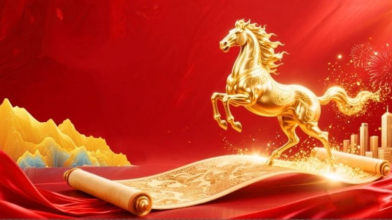 Ảnh chúc mừng năm mới 2026 hiện đại, sang trọng 5