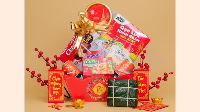 Giỏ quà tết Nhị Quý Sum Vầy