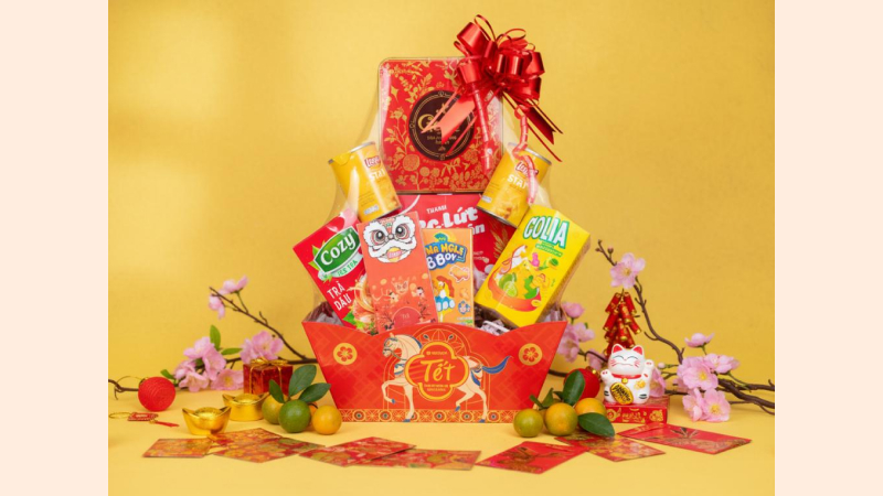 Giỏ quà tết Nhị Lộc An Khang