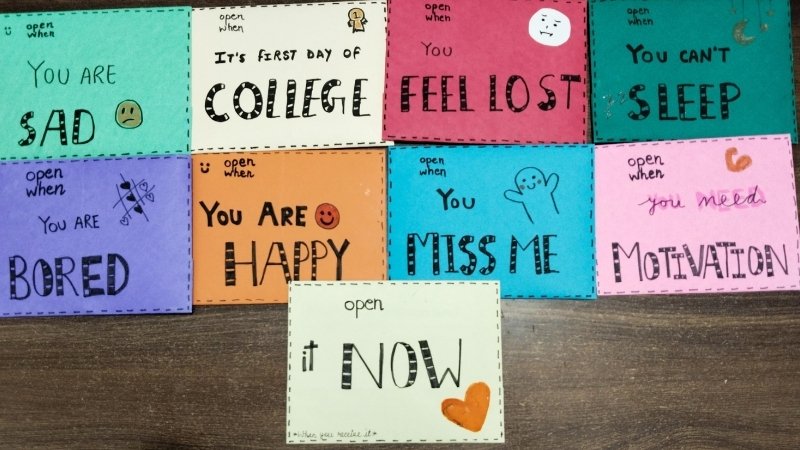 Bộ hộp quà thư tình "Open when..."