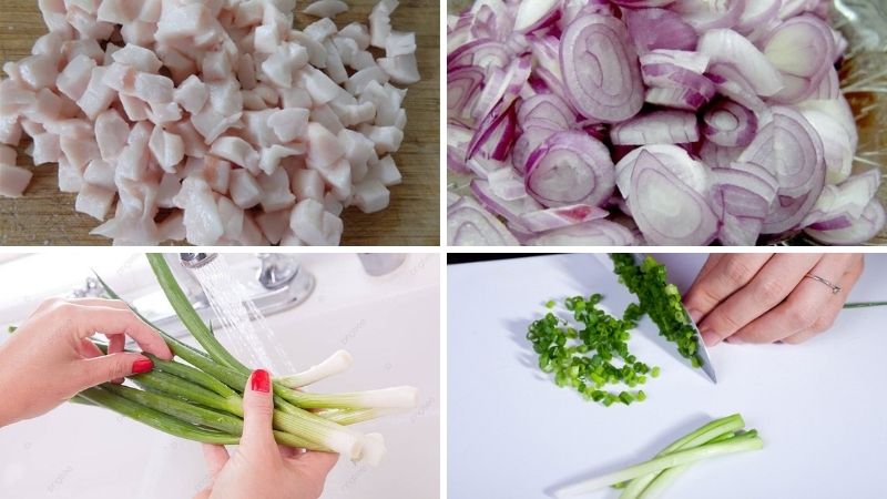 Bước 1: Sơ chế nguyên liệu