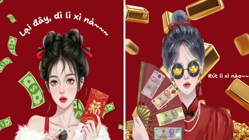 Hình ảnh meme lì xì hài hước 1