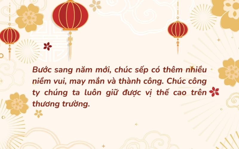 Lời chúc tinh tế giúp thể hiện sự kính trọng và chuyên nghiệp.