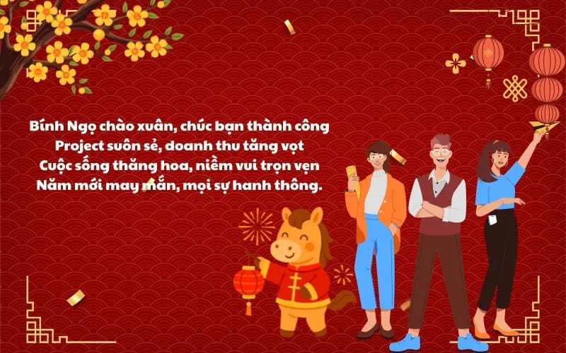 Lời chúc vui nhộn giúp không khí đầu năm thêm thoải mái.