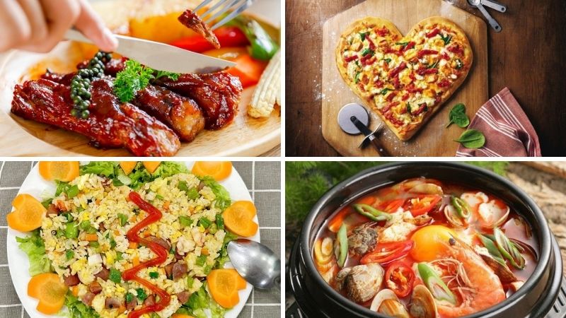 Gợi ý món ăn cho bữa tối Valentine