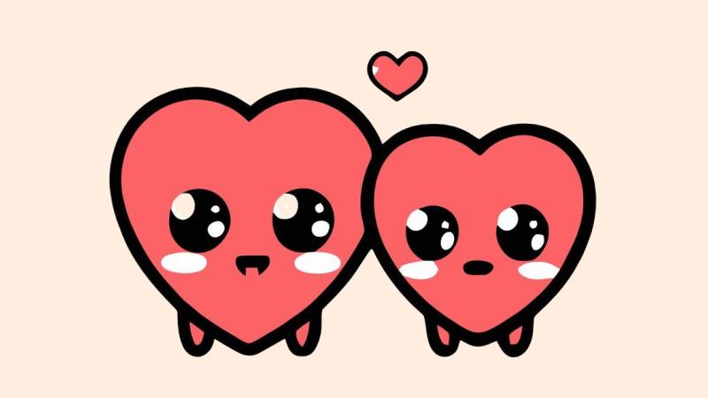 Hình nền Valentine chibi dễ thương 8