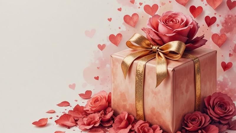 Hình nền Valentine hoa hồng 6