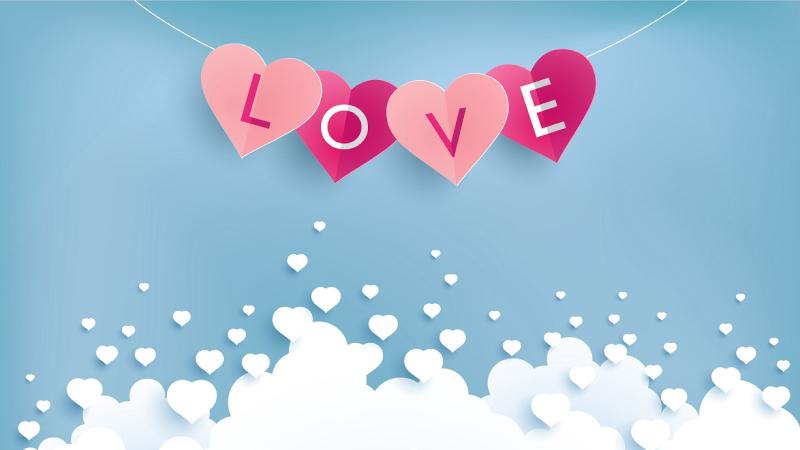 Hình nền Valentine hình trái tim 7