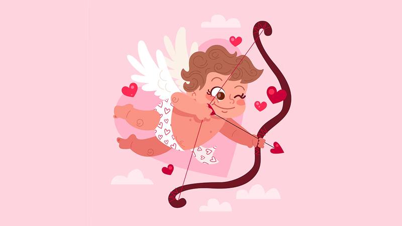 Hình nền Valentine thần Cupid 4