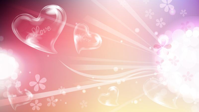Hình nền Valentine hình trái tim 8