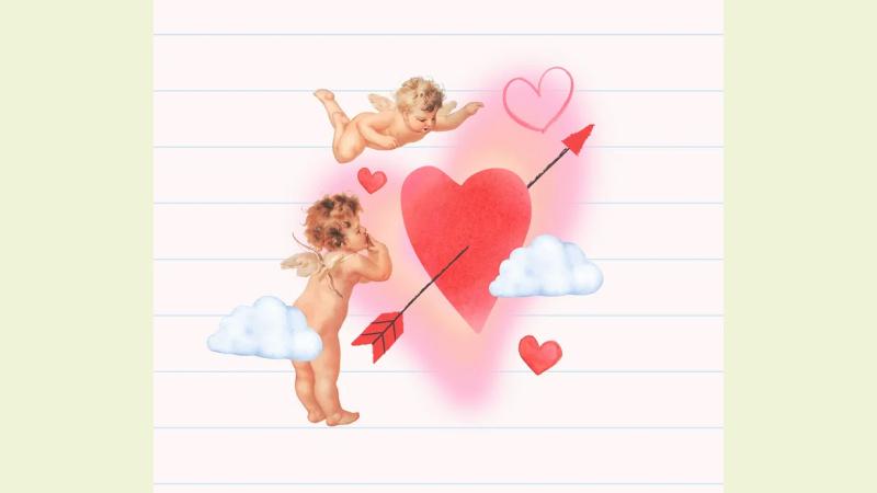 Hình nền Valentine thần Cupid 3