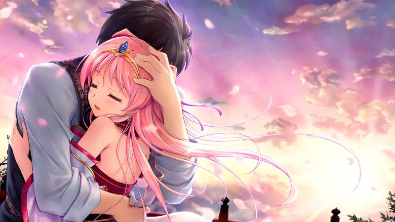 Hình nền Valentine anime lãng mạn 6