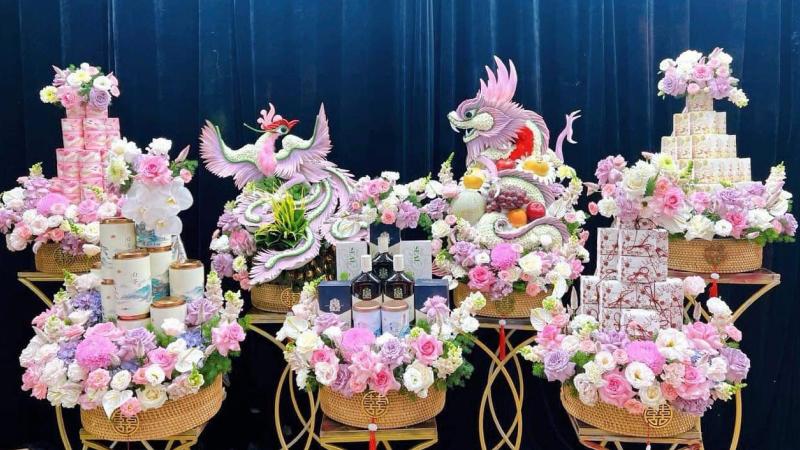 Tráp truyền thống rồng phượng 5