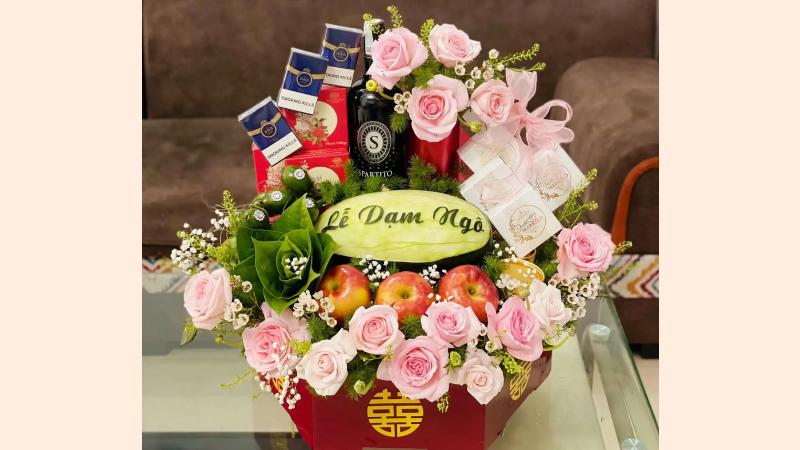 Tráp dạm ngõ sơn mài cao cấp 6