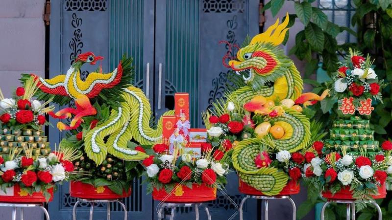 Tráp truyền thống rồng phượng 4