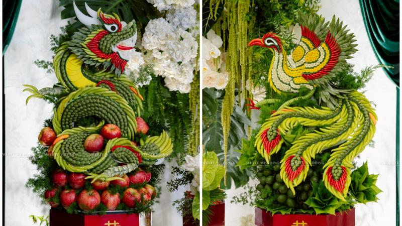 Tráp truyền thống rồng phượng 3