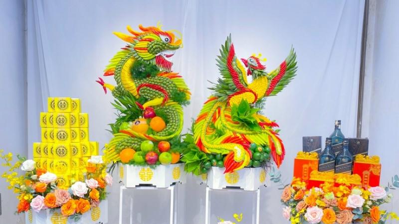 Tráp truyền thống rồng phượng 9