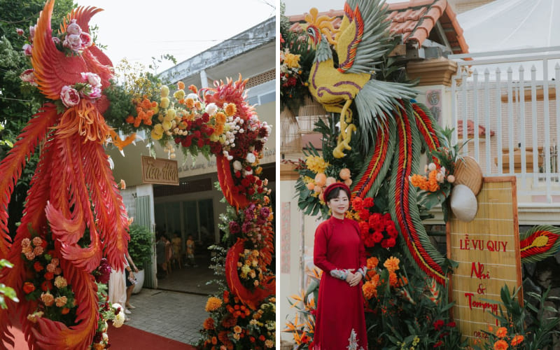 Cổng rồng phụng nổi bật