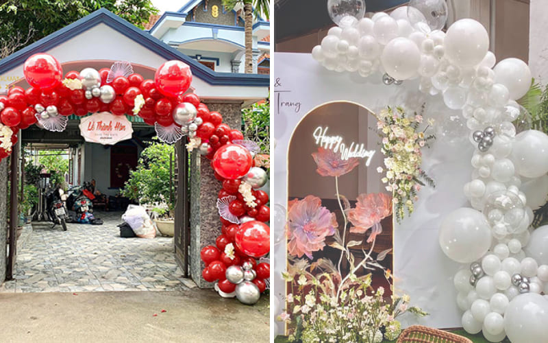 Cổng bong bóng đơn giản nhưng hiệu quả