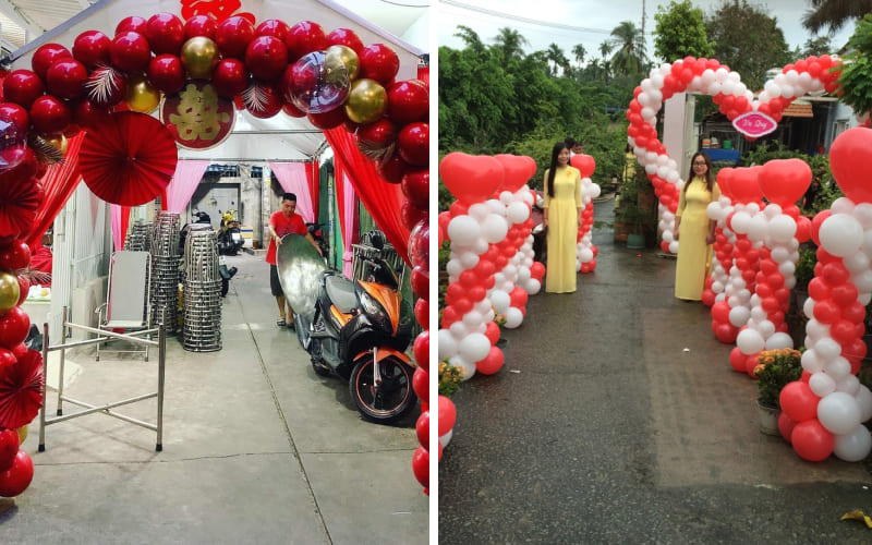 Cổng bong bóng đơn giản tại gia