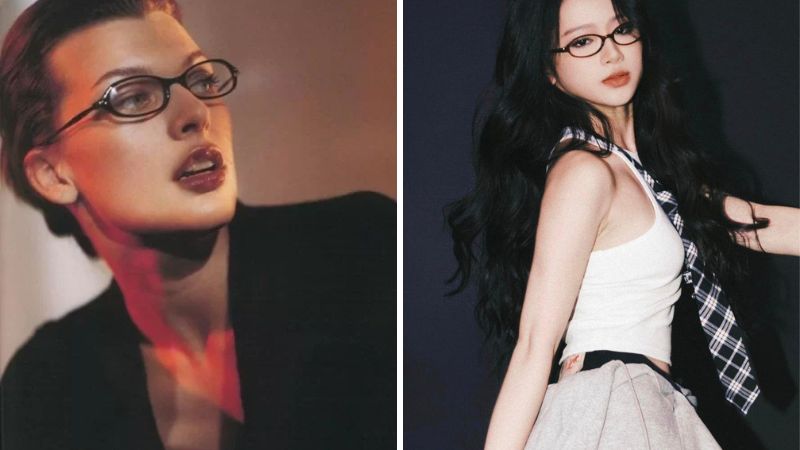 Kính gọng đen (Kính Bayonetta) - Linh hồn của set đồ