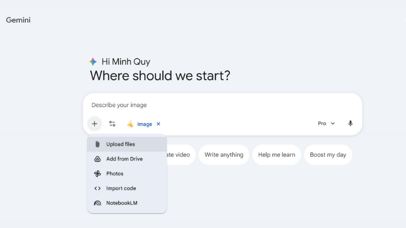 Tải ảnh chân dung của bạn