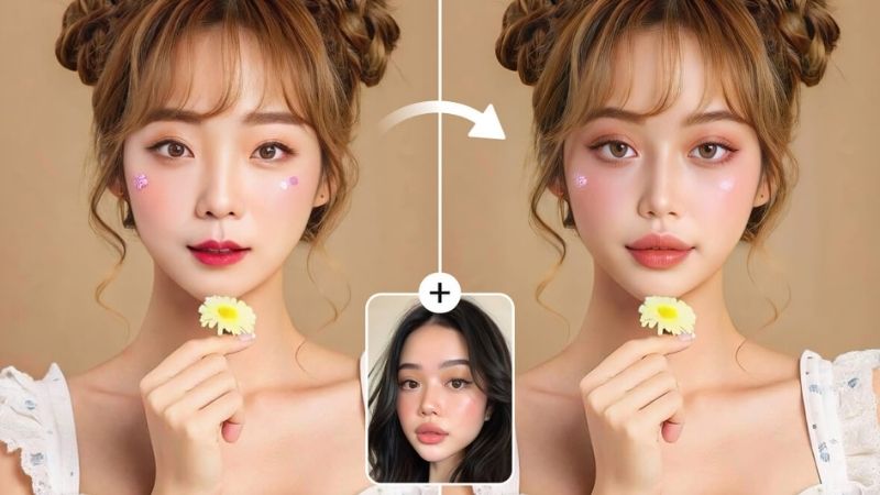 Nâng cao: Cách ghép mặt vào thiệp Valentine AI (Face Swap)