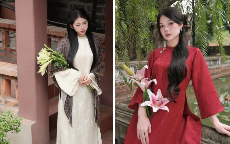Xu hướng áo dài Tết 2026