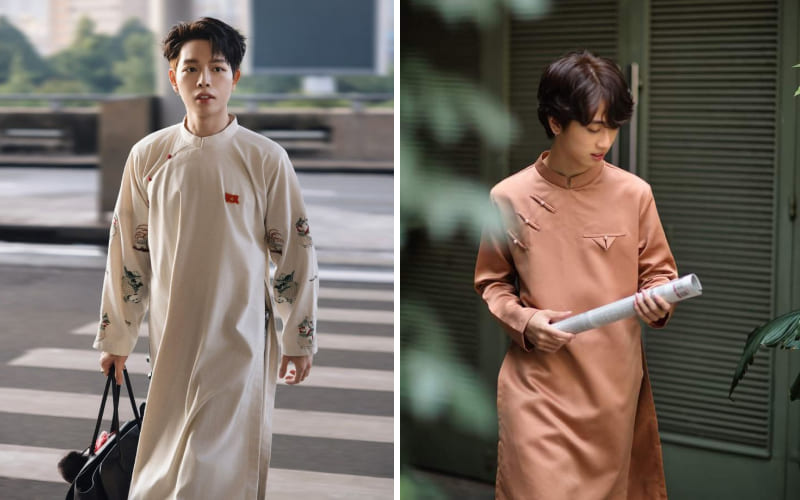 Mẫu áo dài đẹp Tết 2026 cho nam