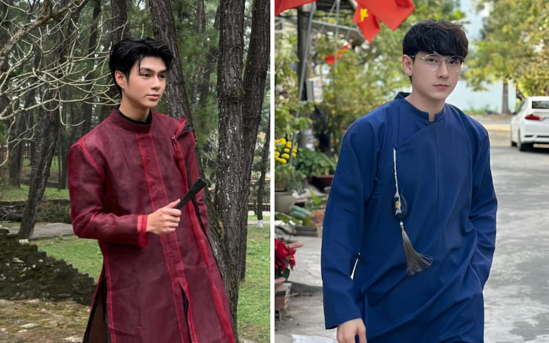 Áo dài nam đầy nam tính