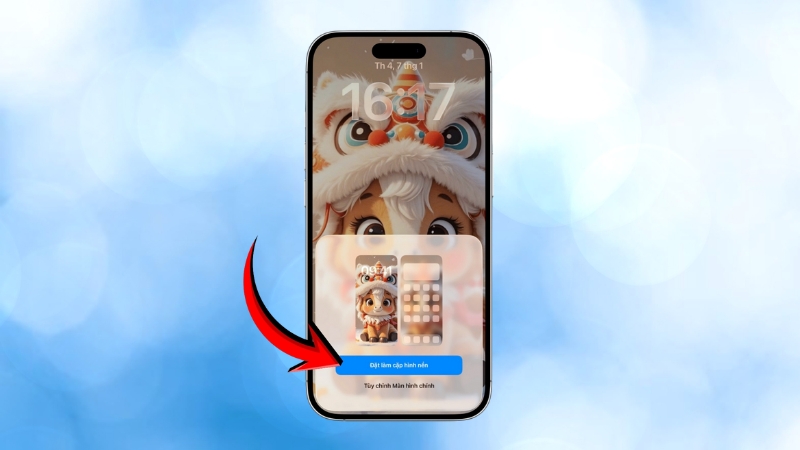 Bước 4: Thiết lập vị trí hiển thị