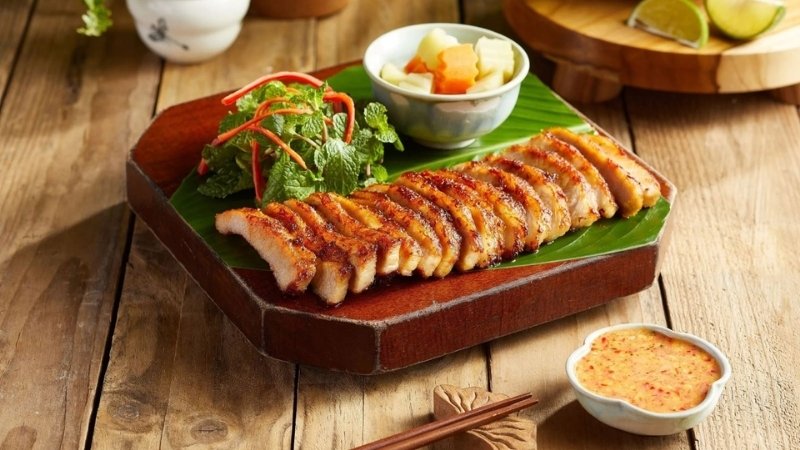 Má heo nướng sả ớt