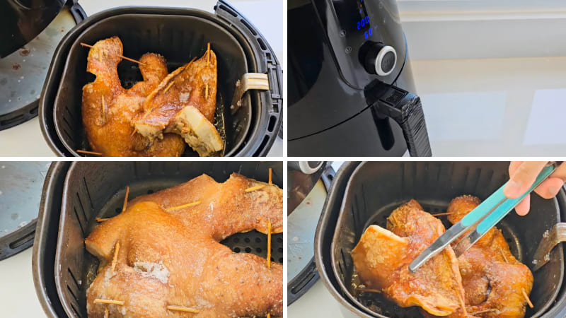 Bước 2: Làm má heo chiên giòn