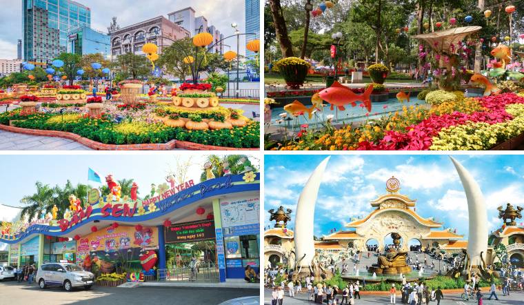 Tổng hợp 10 địa điểm chơi Tết Sài Gòn cho gia đình xúng xính du xuân