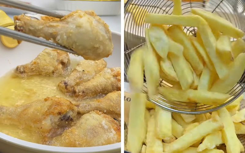 Món ăn hoàn thiện với màu sắc hấp dẫn