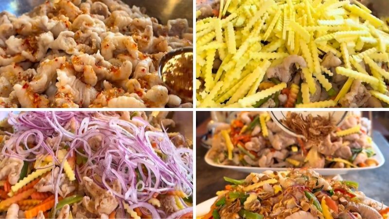 Bước 3: Trộn gỏi